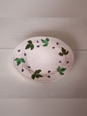 Vintage Blue Ridge Southern Pottery Mountain Ivy Oval Platter 11.5" c 1947